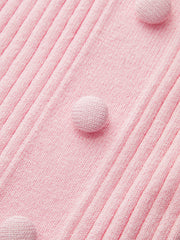Asymmetrical Halter Button Knit Top
