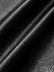 Asymmetric Waistband Faux Leather Pants