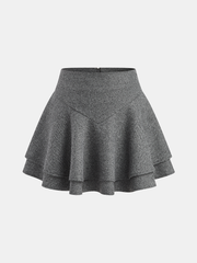 A-Line Tiered Mini Skirt