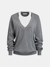 2 in 1 Wool-Blend Loose Sweater
