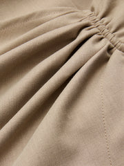 Asymmetric Ruched Mini Skirt