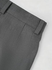 Asymmetric Pleated Wide-Leg Pants