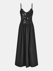 3D Floral Lace Cami Maxi Dress