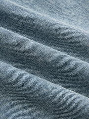 Asymmetric Mid-Waist Straight-Leg Jeans