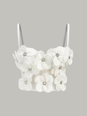 3D Floral Embellished Corset