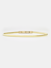 Alloy Buckle Elastic Waist Belt
