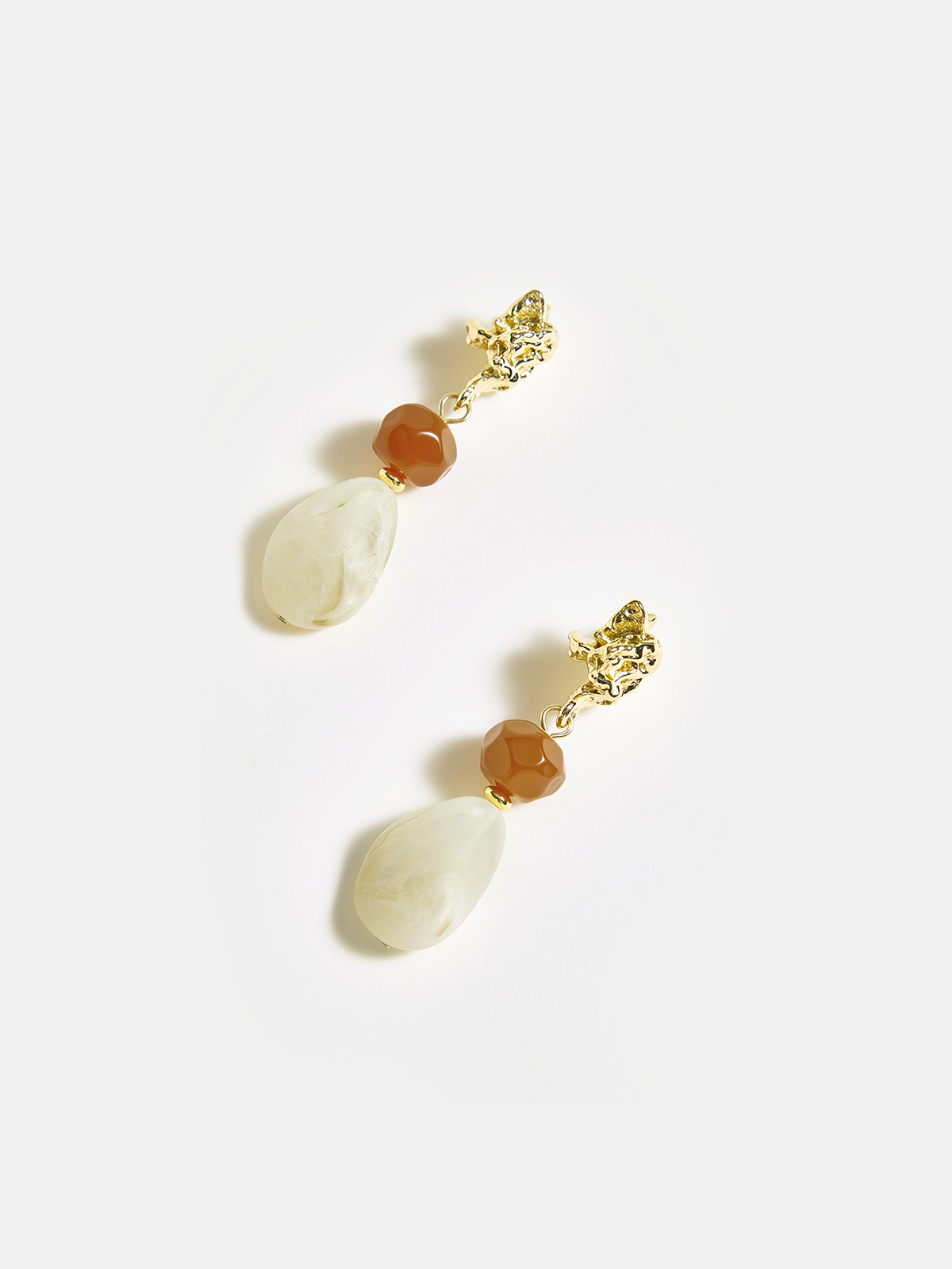 Acrylic Bead Drop Earrings