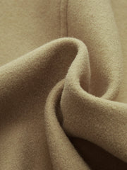 Asymmertrical Button Down Wool-blend Coat