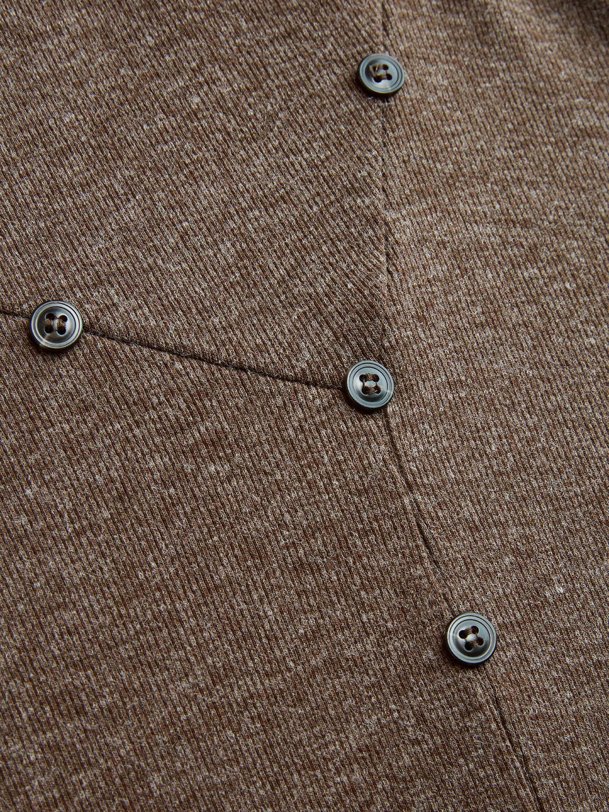 Asymmetric Button-Detail Dress