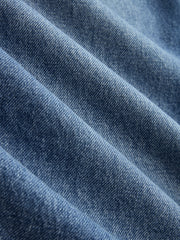 Asymmetric Mid-Waist Wide-Leg Jeans