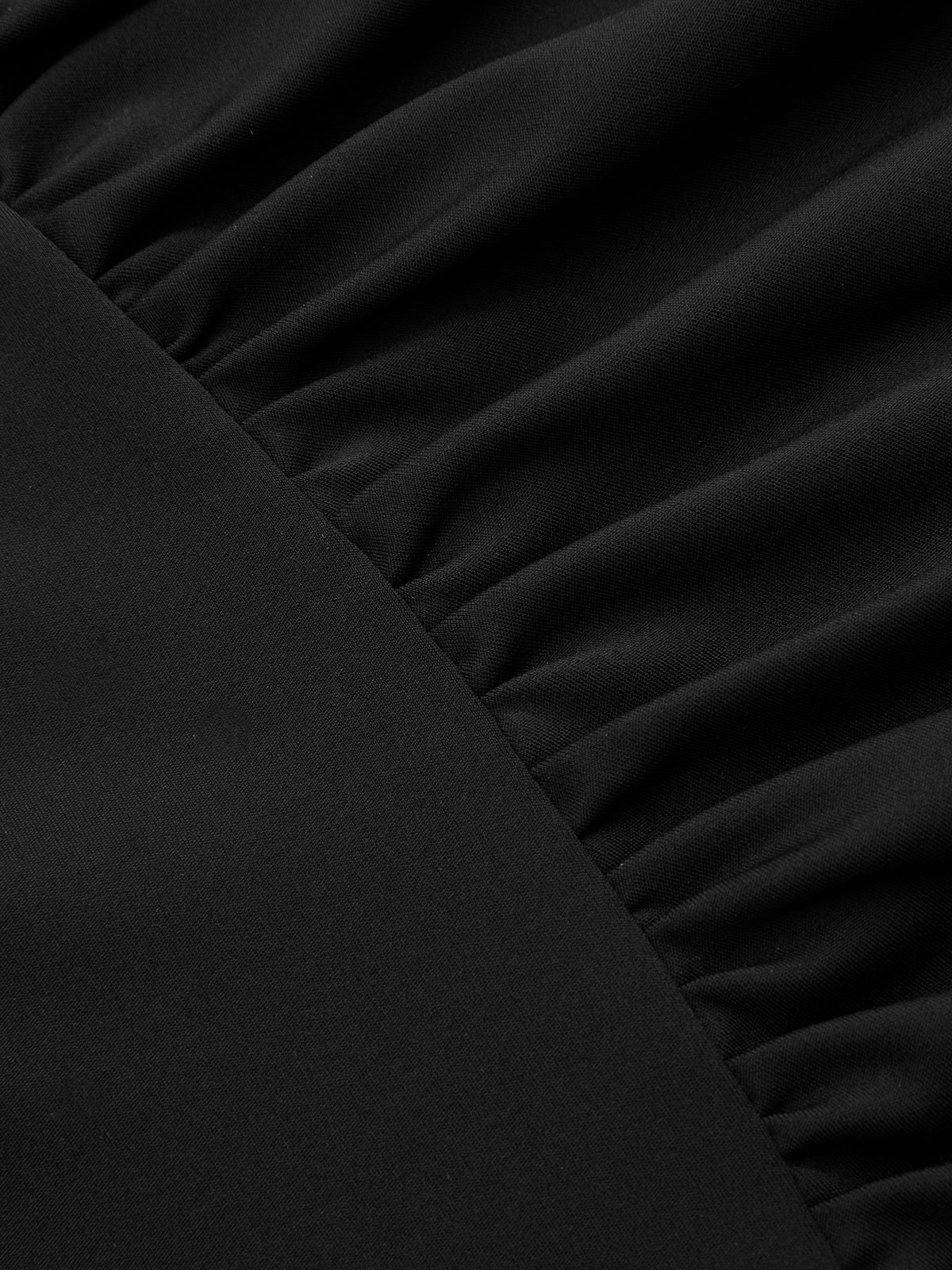 Asymmetric Ruched Sleeveless Maxi Dress
