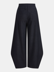 Asymmetric Wrap Wide Leg Pants