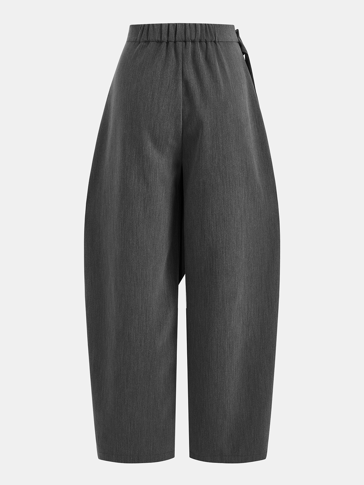 Asymmetric Wrap Wide-Leg Pants