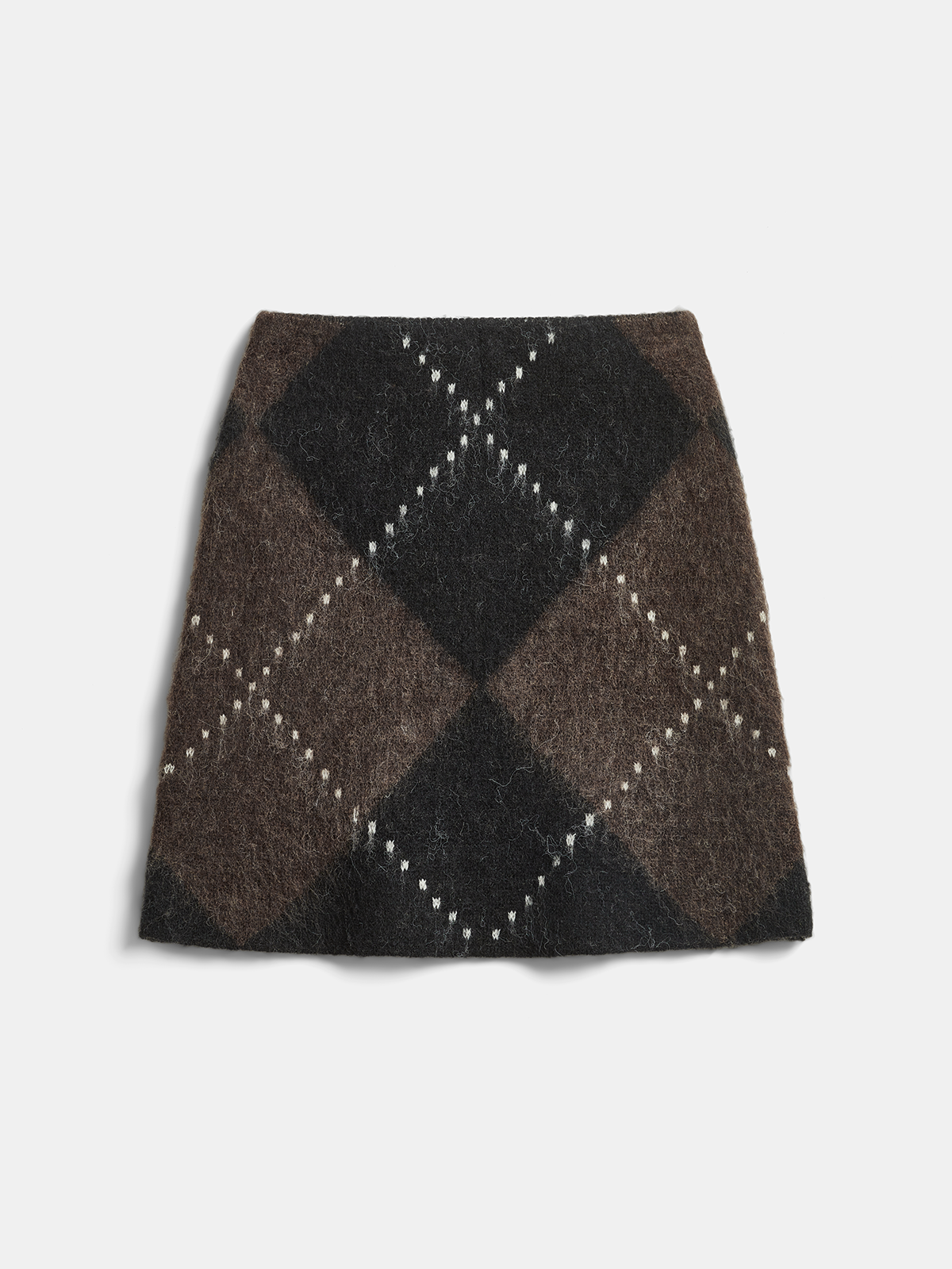 Argyle Wool-Blend Sweater & Mini Skirt Set