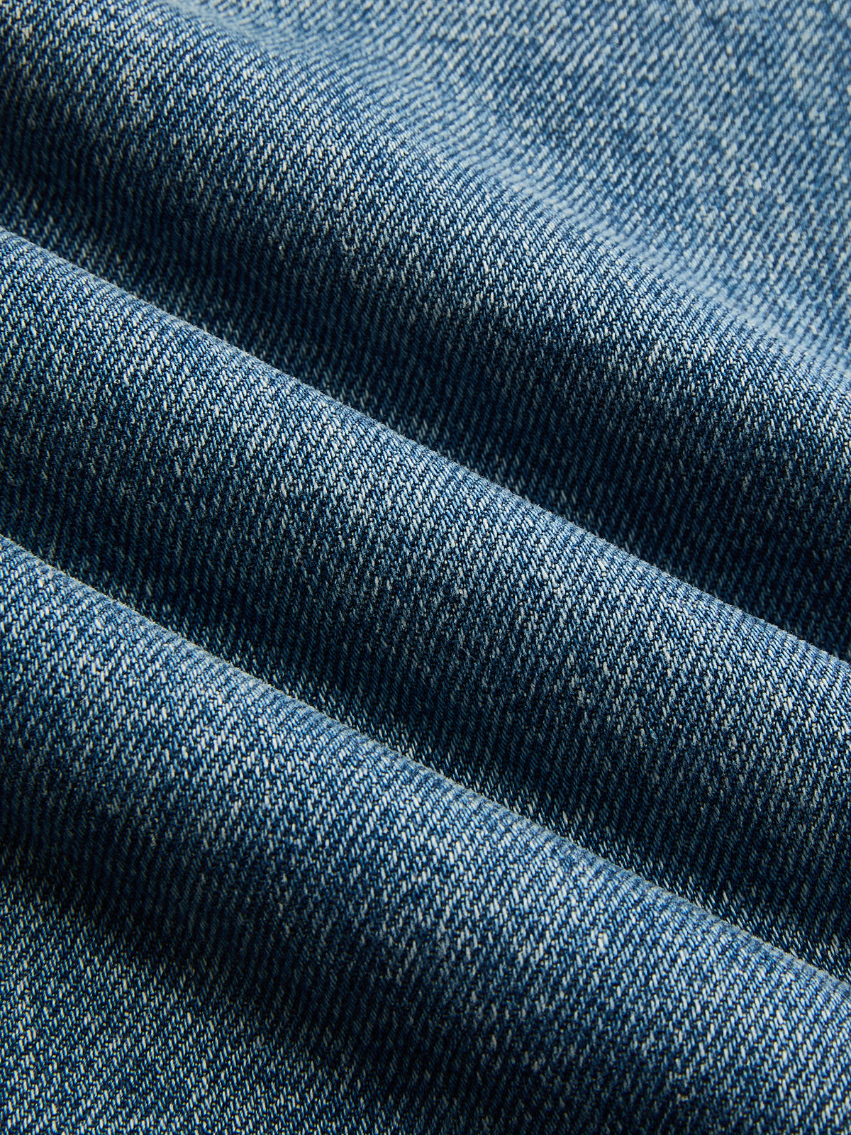 Asymmetric Waist Wide Leg Denim Pants