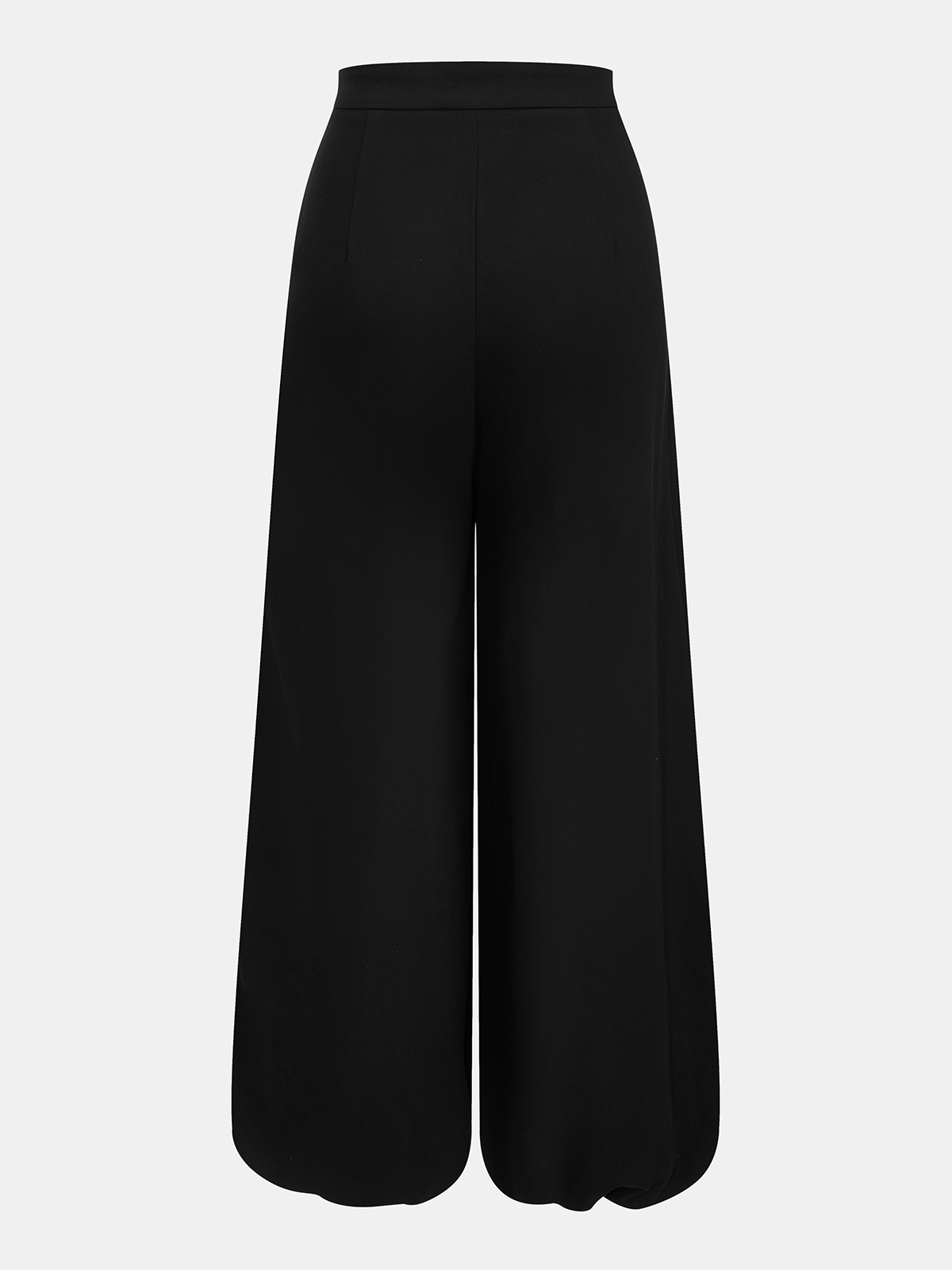Asymmetric Overlay Balloon Wide-Leg Pants