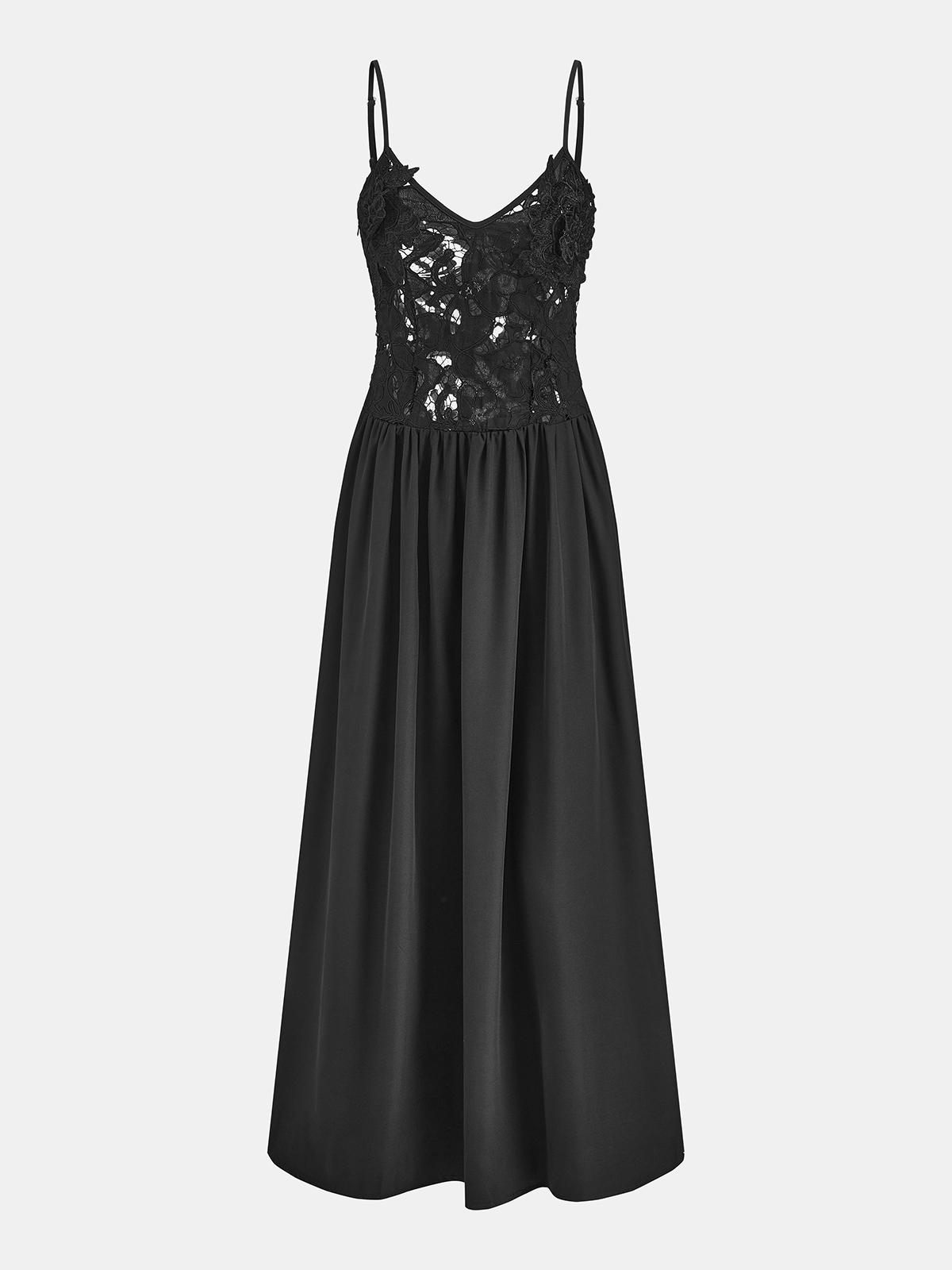 3D Floral Lace Cami Maxi Dress