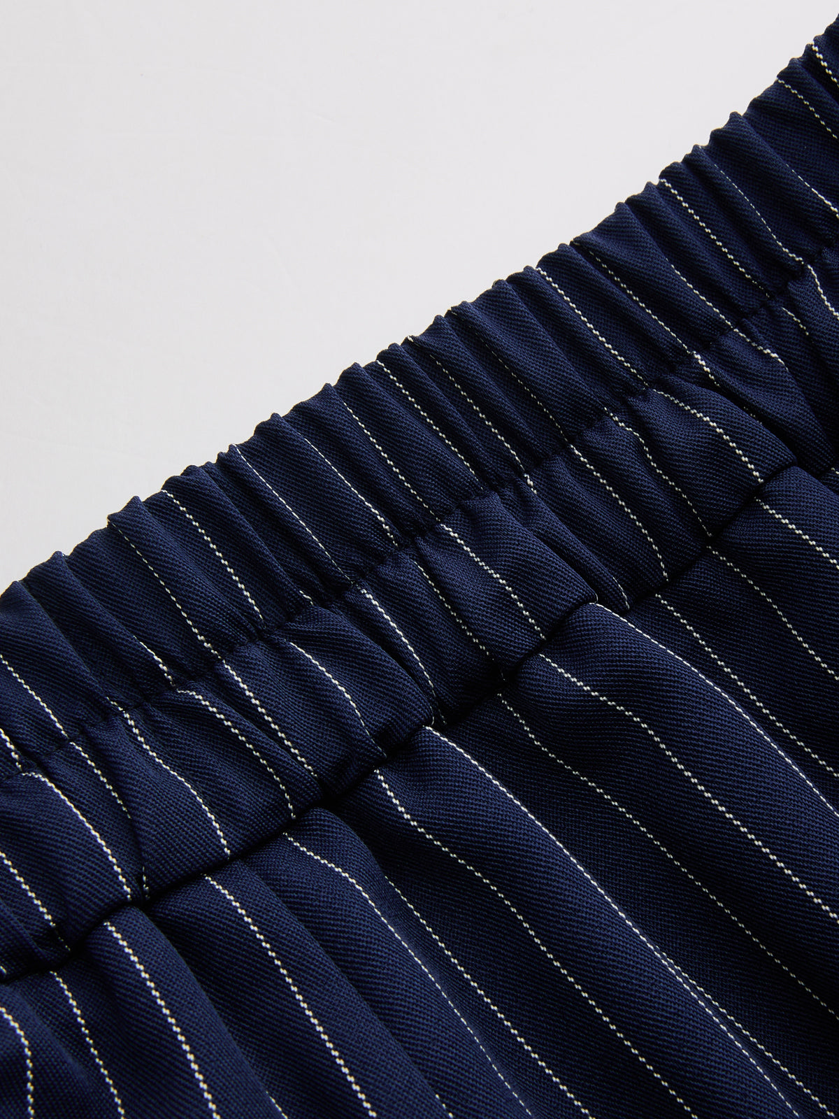 Asymmetric Pinstripe Top & Pleated Pants Set