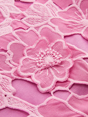3D Floral Guipure Lace Shorts