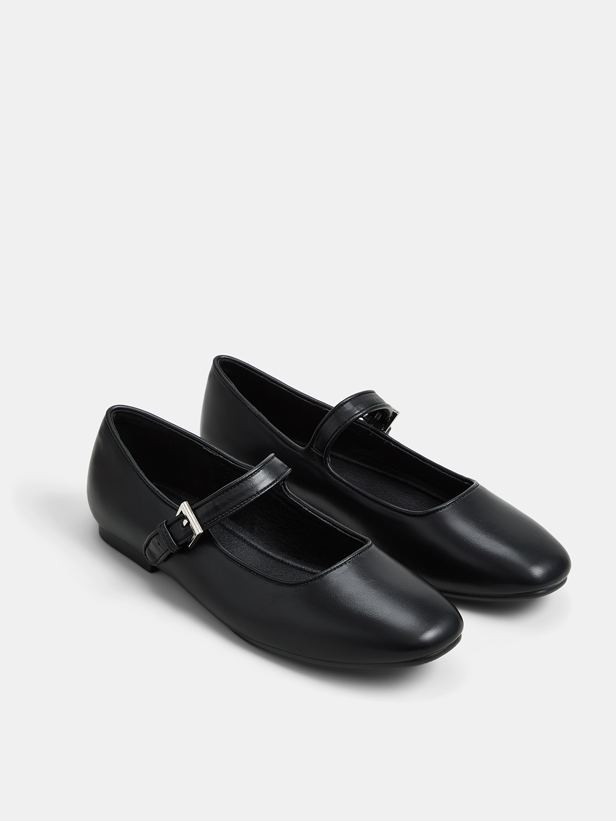 Adjustable Buckle Mary Jane Flats
