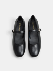 Adjustable Buckle Mary Jane Flats