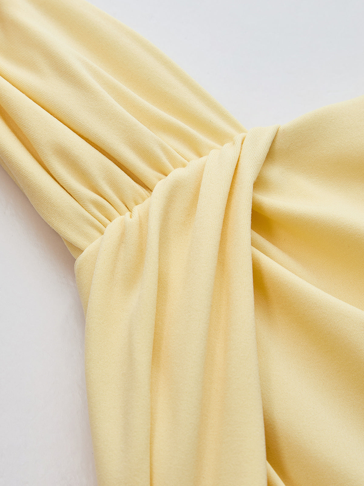Asymmetric Sleeveless Ruched Waist Maxi Dress
