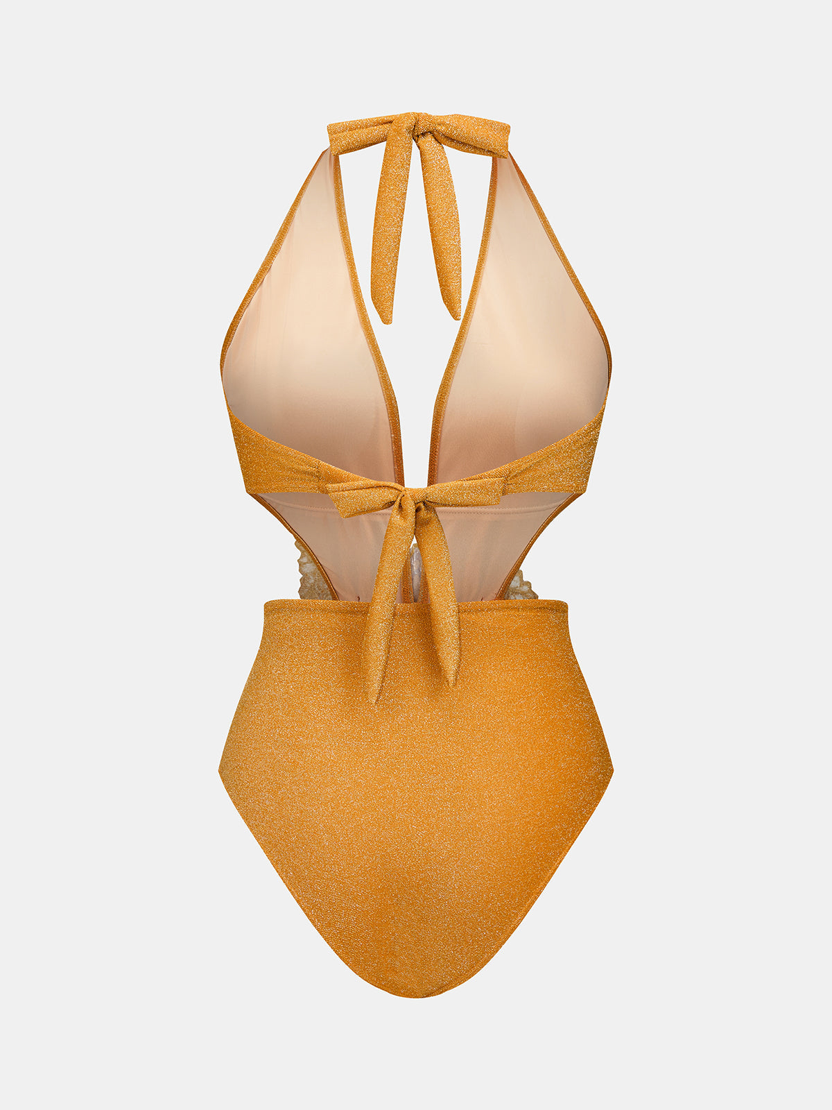 3D Flower One Piece Swimsuit & Sarong Set