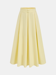 3D Floral Crop Top & Pleated Midi Skirt Set