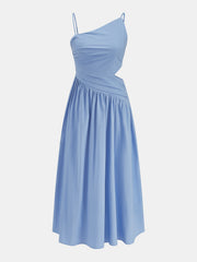 Asymmetric Cutout Cami Maxi Dress