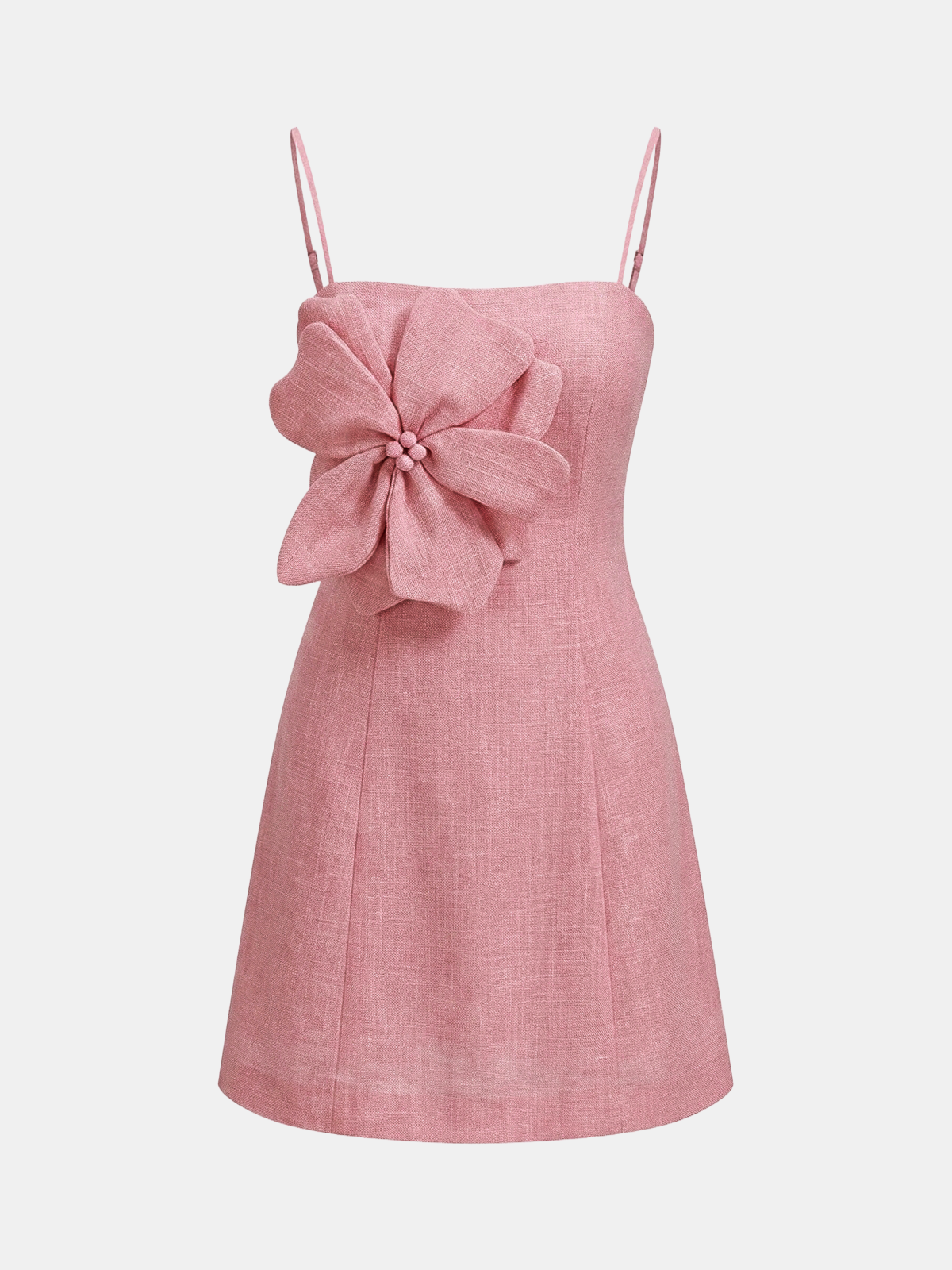 3D Floral Applique Cami Mini Dress
