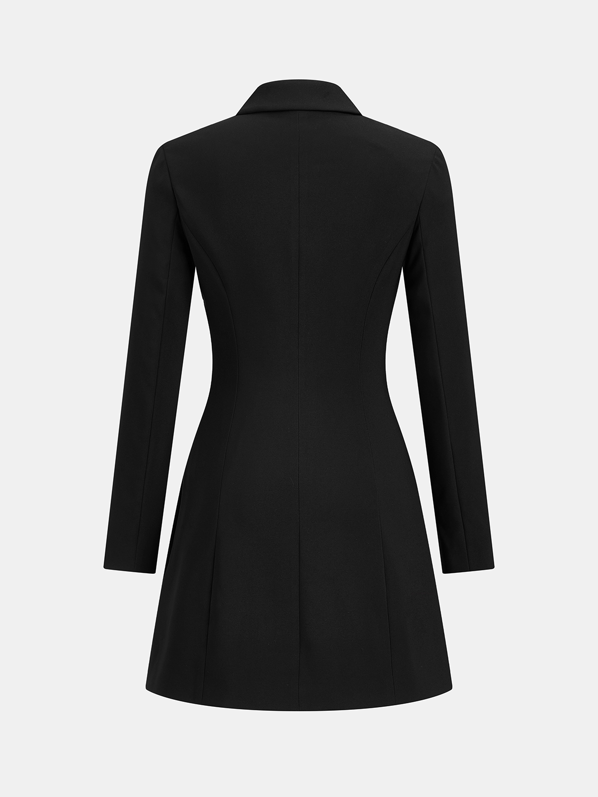 Asymmetric Pleated Blazer Dress