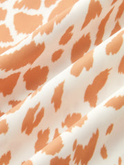Animal Print Casual Wide Leg Pants