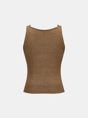 Adjustable Strap Knit Tank Top